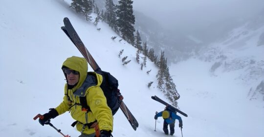 ski mountaineering in Colorado during the winter