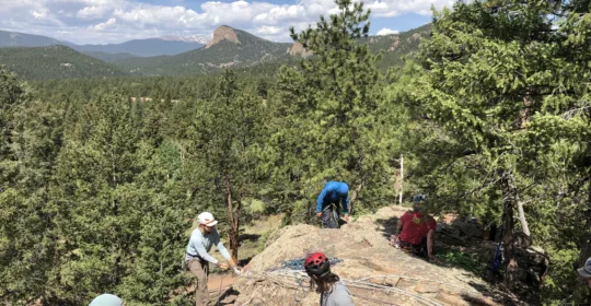 Spi course students practicing skills in Colorado