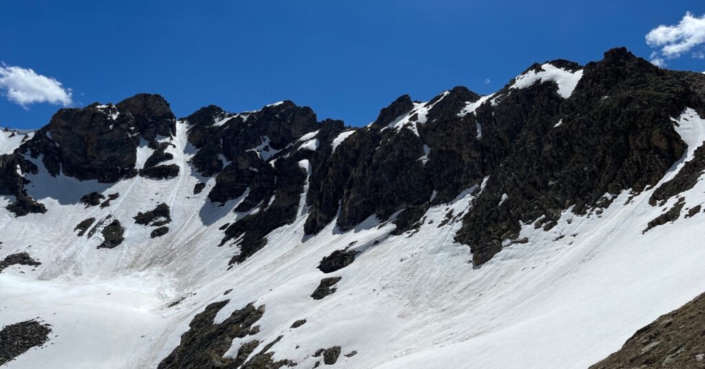 A view of the Citadel and the North Ridge from the side in Colorado