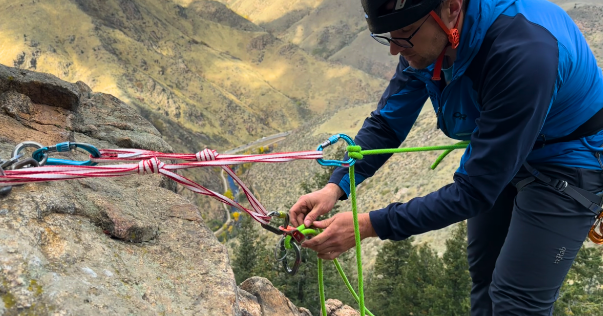 multi-pitch rock climbing