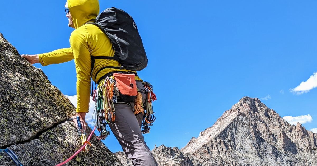 Climbing on Halletts Peak in Rocky Mountain National Park
