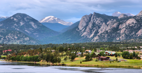 View of Estes Park Colorado