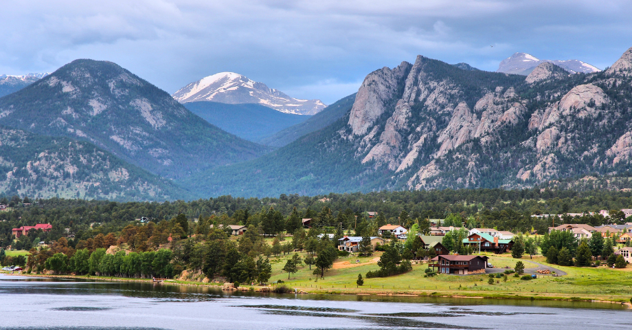View of Estes Park Colorado