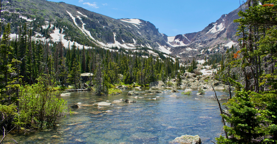 Hiking near Bear Lake in Rocky Mountain National Park
