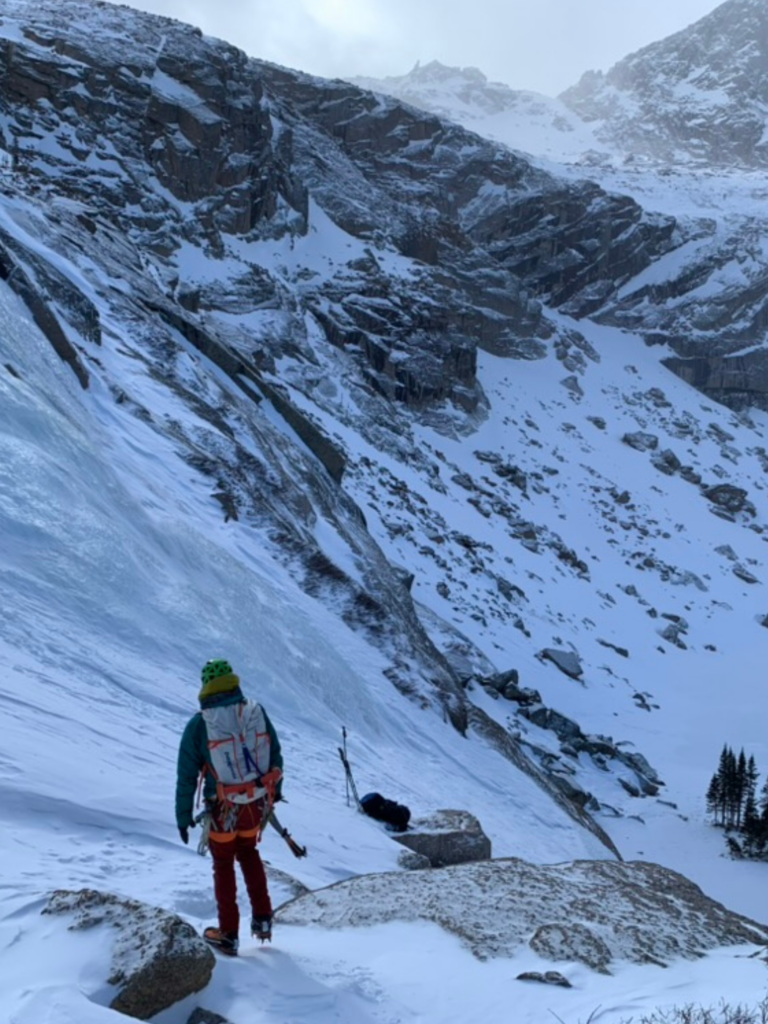Ice Climber in RMNP 