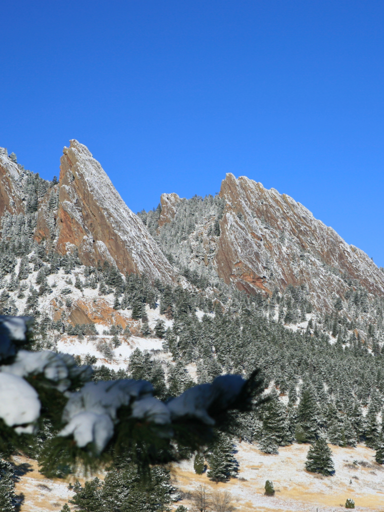 Climbing a flatiron in the winter when visiting the Sundance Film Festival
